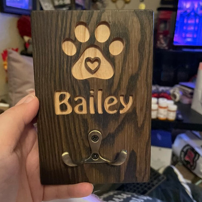 Customized Leash Holder, Dog Lovers Gift Personalized