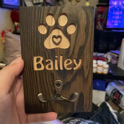 Customized Leash Holder, Dog Lovers Gift Personalized