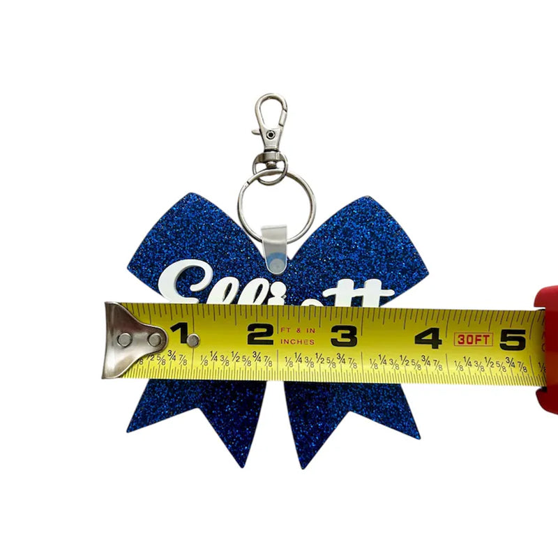 Go Fight Win! Cheer Bow Keychain