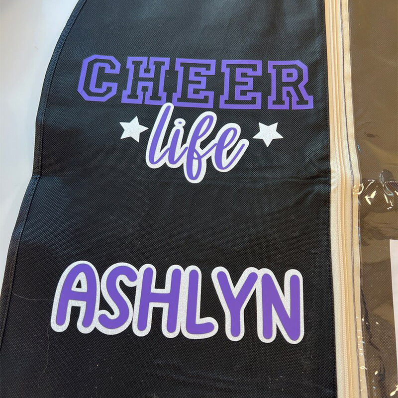 Personalized Cheer Life Garment Bags