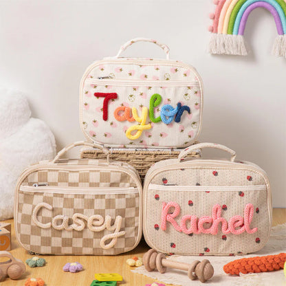 Personalized Kids Lunch Bag with Name Embroidery