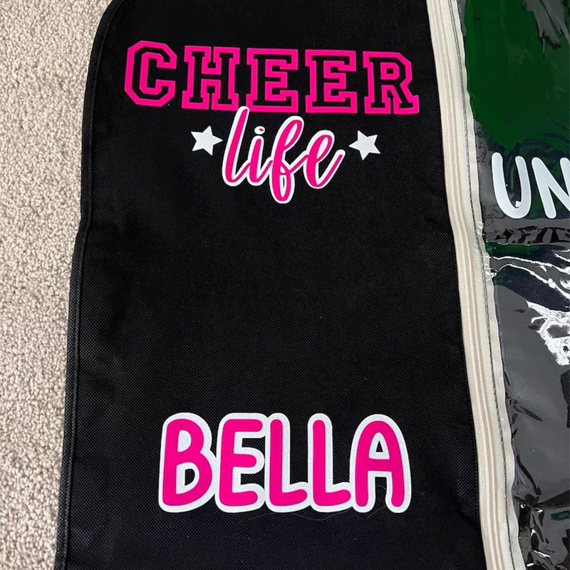 Personalized Cheer Life Garment Bags