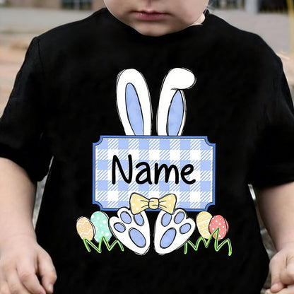 Custom Easter Bunny Name T-Shirt, Personalized Bunny Ears Shirt
