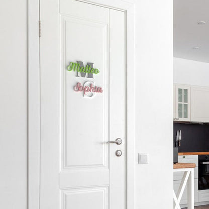 Door Sign Personalized Children's Room Name Tag Wall Lettering Individually
