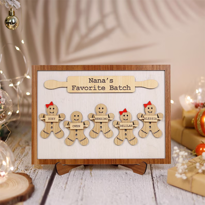 Personalized Gingerbread Christmas Sign