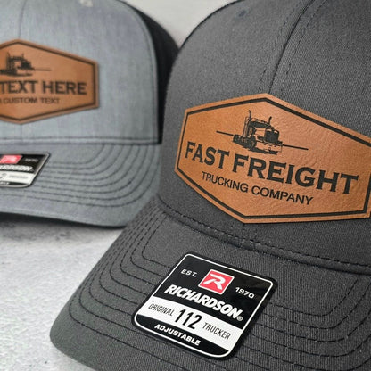 Custom Trucking Company Hats, Truck Driver Personalized Business Hat