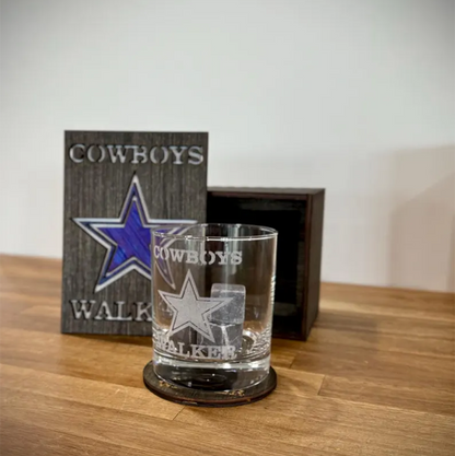 Personalized  Sport Team Football Team  Whiskey Glass
