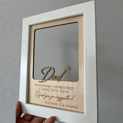 Birthday gift for dad - You're the best! Wooden picture with personalized engraving