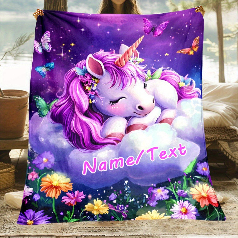 Custom Name/Text Blankets  Magical Bedspread with -Tear Flannel, Large Bedding
