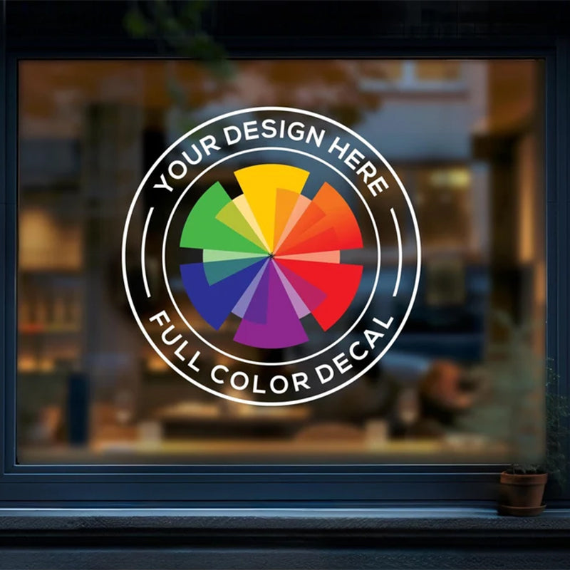 Full Color Logo Decal - Custom Window Decal - Business Logo Vinyl Sticker