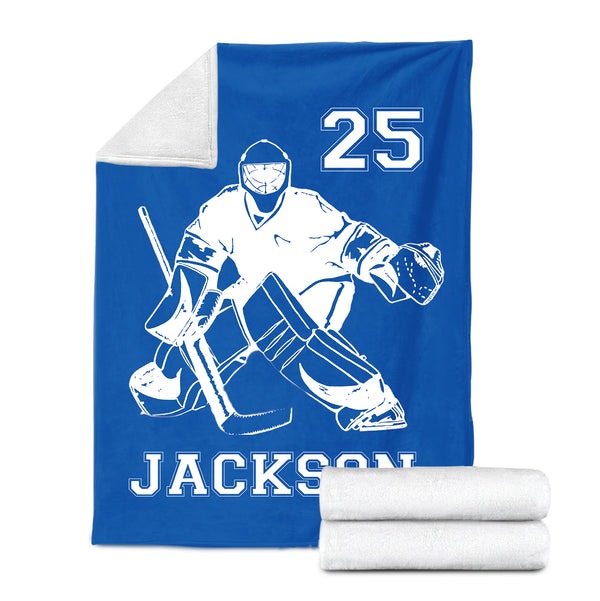 Personalized Hockey Blanket