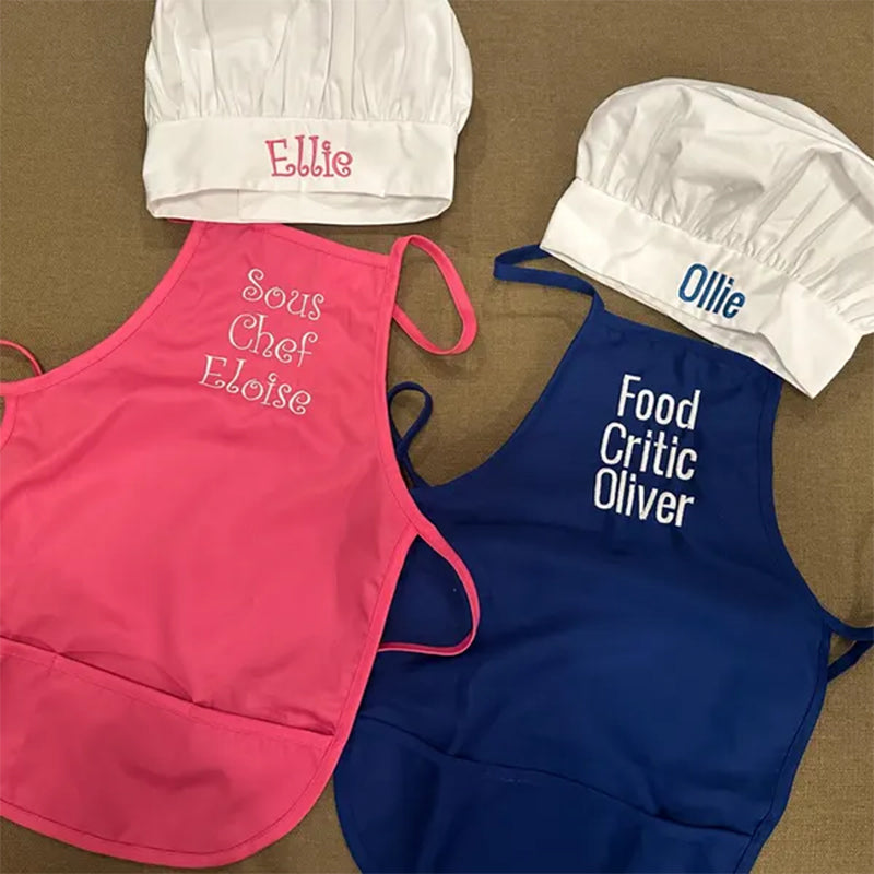 Bestseller Personalized Kids Apron And Chef's Hat Set
