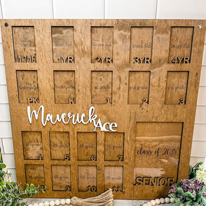 Custom Birth through Graduation School Picture Frames