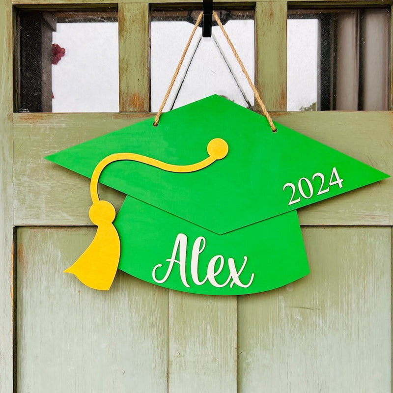 Front Door Decor, Personalized Graduation Sign