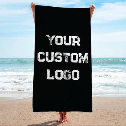 Custom Logo Beach Towel, Baseball, Basketball, Softball Team Logo