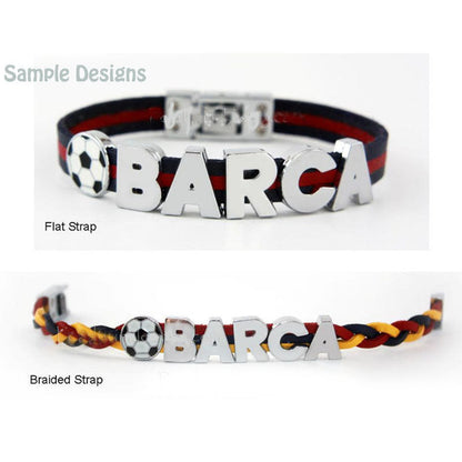 Custom Leather Softball Bracelets with Jersey Numbers, Softball Jewelry, Selected Colors, Softball Team Bracelets, Other Sports Available