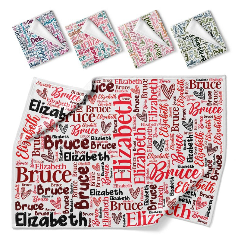 Personalized Blanket, Couple Gifts, Name Blanket