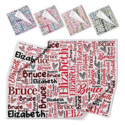 Personalized Blanket, Couple Gifts, Name Blanket