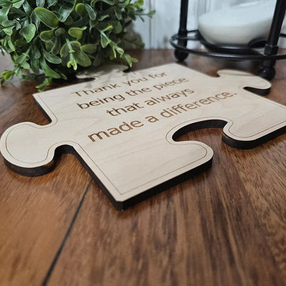 Puzzle Piece Decor, gift for employee appreciation