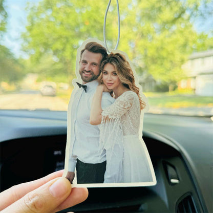 Personalized Photo Car Air Freshener, Custom Air Freshener