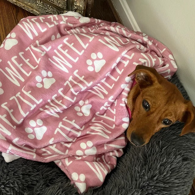 Custom Dog or Cat Name Blanket