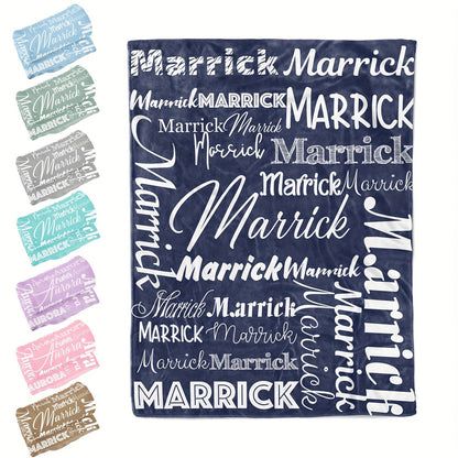 Personalized Flannel Blanket Custom with Name