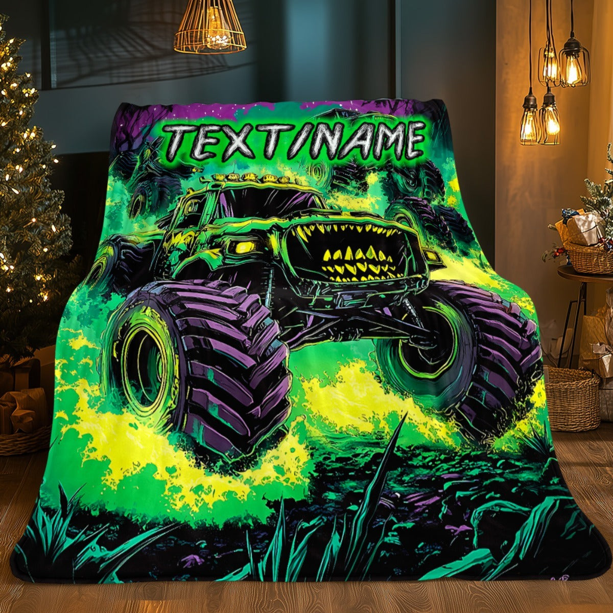 Vehicle Custom Name Portable Blanket