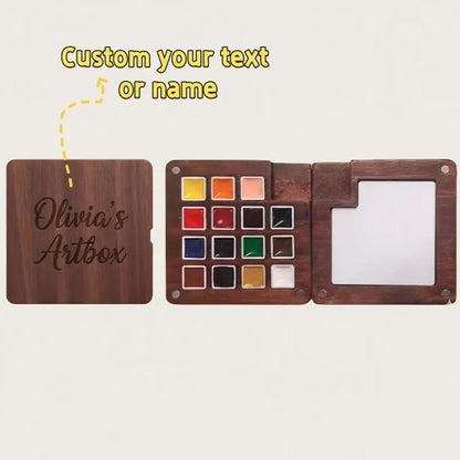 Portable watercolor set, Creative gift idea, Art supplies for journaling