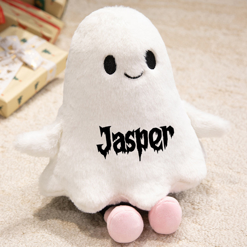 Funny Ghost Plush Pillow – Spooky Halloween Toy