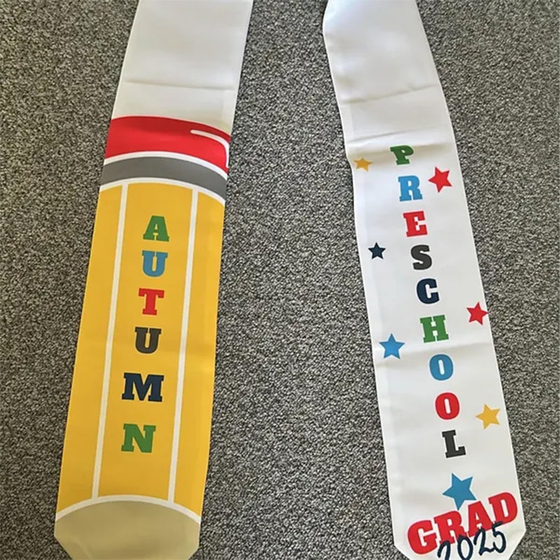 Kindergarten Graduation Stole For Kids, Preschool Graduation Stole With Name
