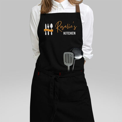 Personalized Cooking Apron for Woman Man Kid with Pockets