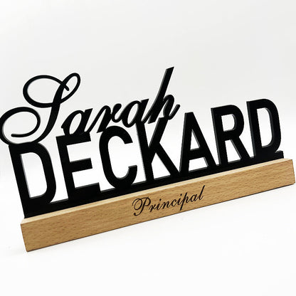Teacher Name Sign, Teacher Name Plate, Teacher gifts