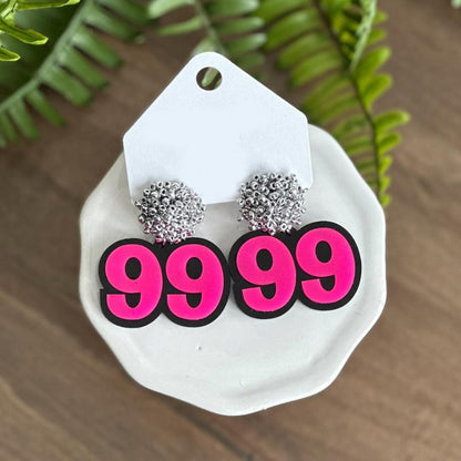 Personalized Number Earrings
