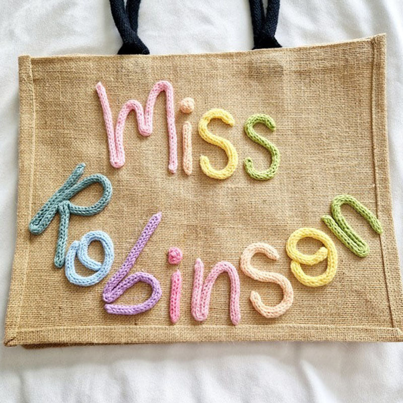 Teacher Bag l Teacher Gift l Book Bag l Personalised Jute Bag