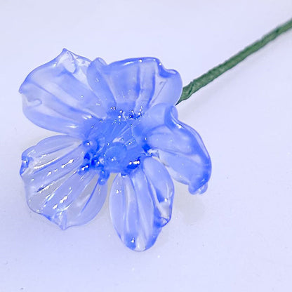 Glass Birth Month Flowers, Birth Flower Bouquet