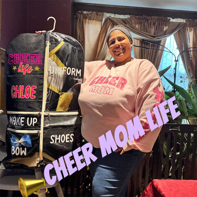 Personalized Cheer Life Garment Bags
