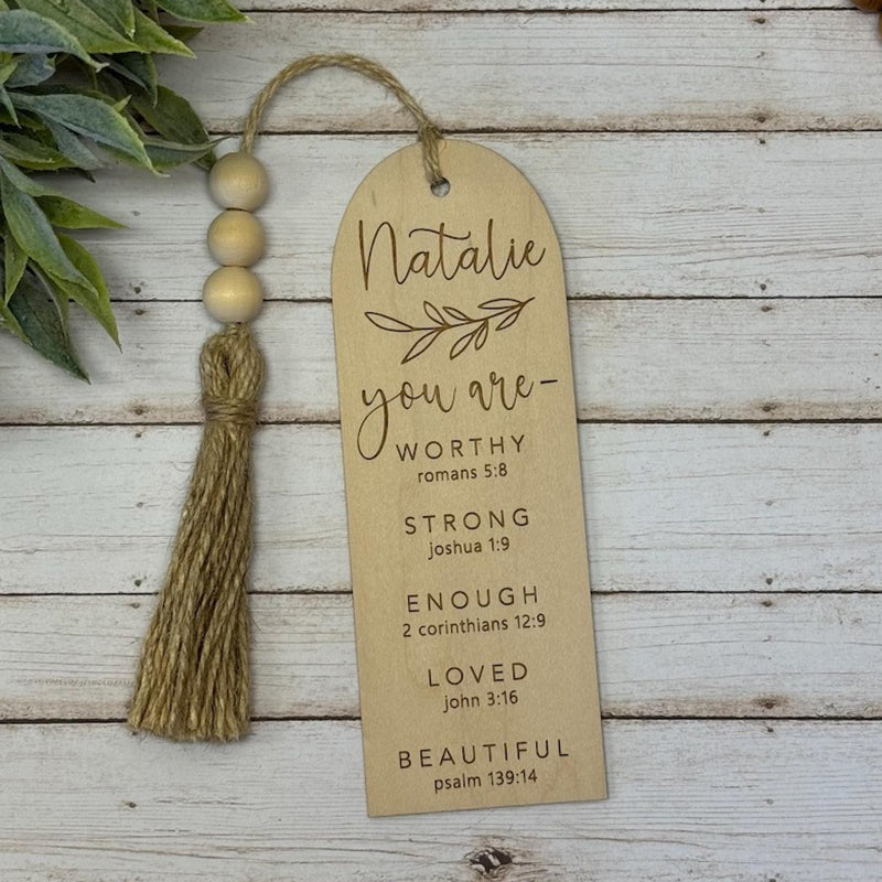 Bible bookmarks, personalized Baptism gift, first communion