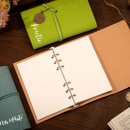 Personalized Bridesmaid Notepad,Custom Birth Flower Notebook with Name