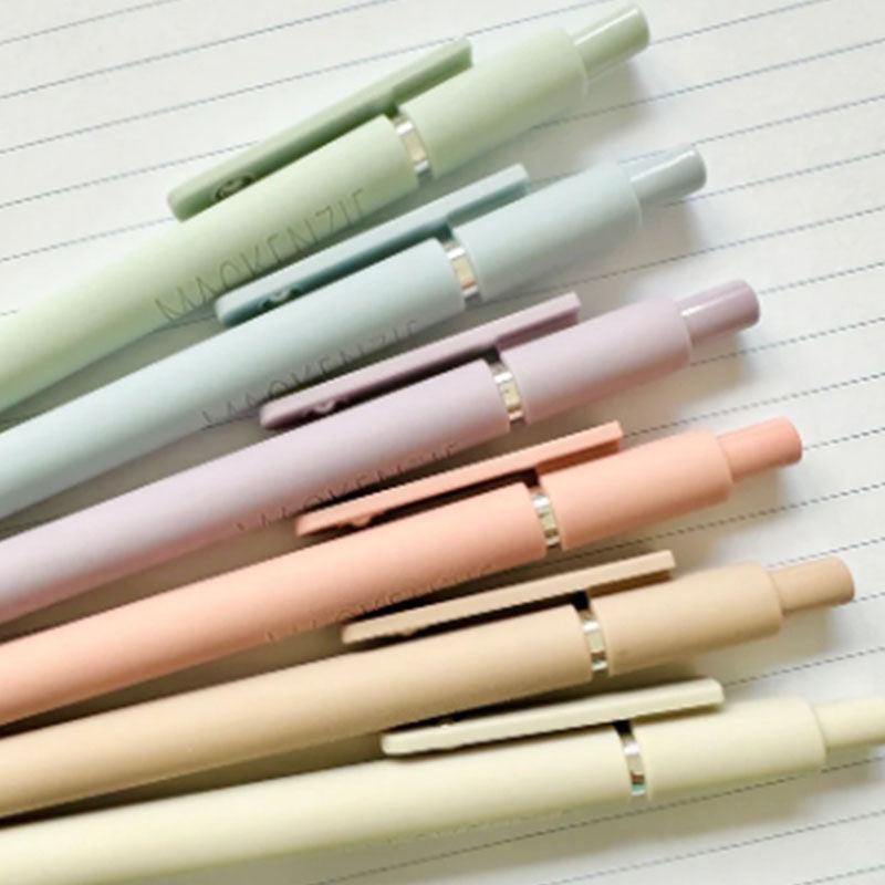 Personalized Pens Set of 6 Custom Engraved Soft Touch Pens