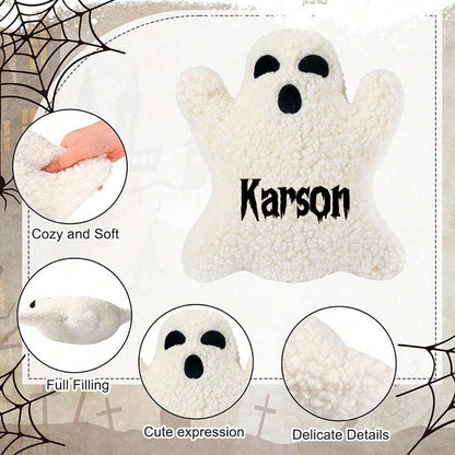 Ghost Shaped Pillow, Halloween Ghost Pillow,