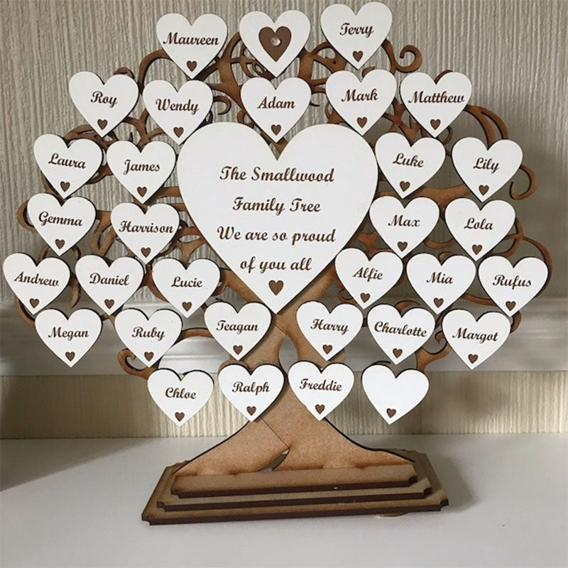 Personalised Family Tree Mothers Day Gift for Anniversary