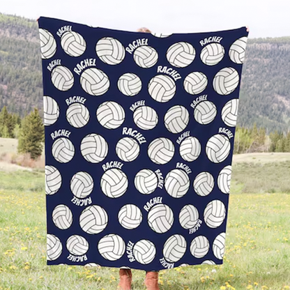 Personalized Volleyball Blanket: Custom Team blanket