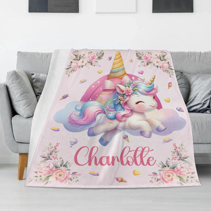 Personalized Name Flannel Blanket