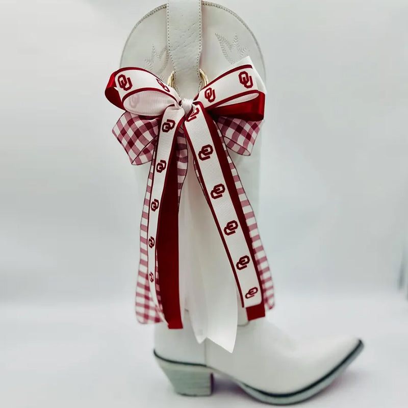 Boot Bow Sets Personalized University College,Game Day