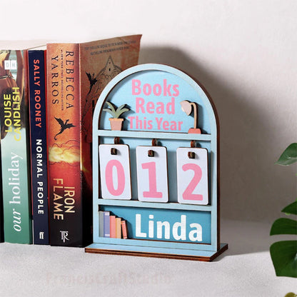Personalized Book Tracker - Books Read This Year Counter