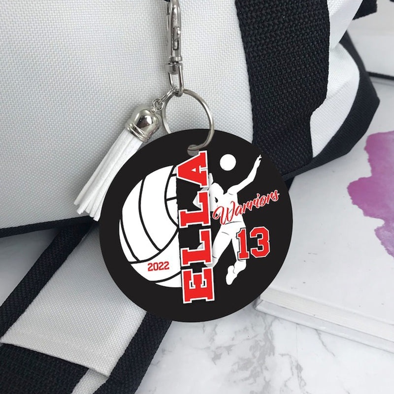 Wrestler ,Volleyball ,Softball ,Ice Hockey Hockey Soccer Sport Bag Tag