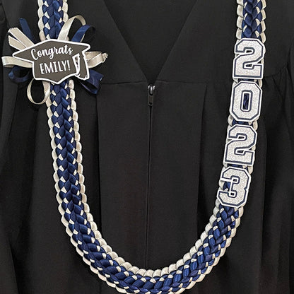 Graduation Leis - Double Braided Ribbon Lei