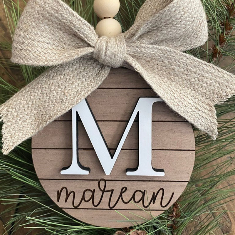 Family Name Christmas Ornament | Last Name | Monogram
