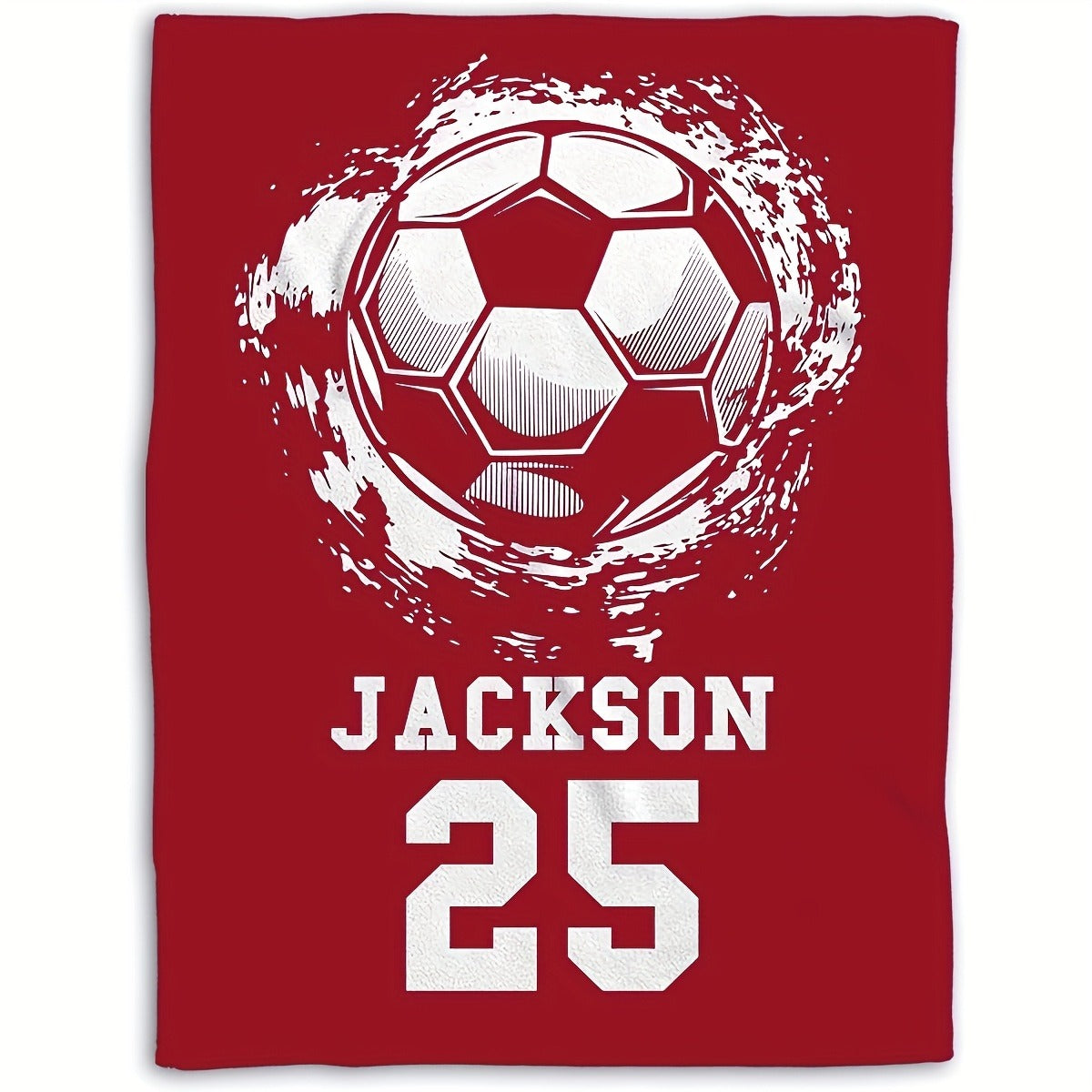 Valentine'S Day Gift Victory Atmosphere, Customized Football Printed Flannel Blanket