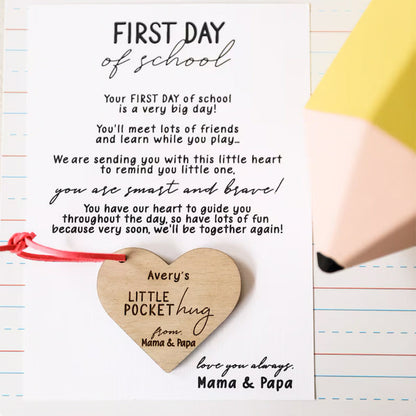 Pocket Hug | Back to School | First Day of School